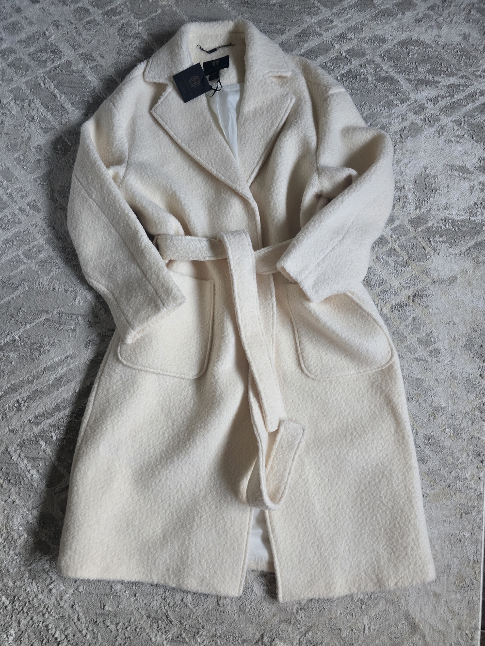 House of Harlow 1960 Cream Belted Trench Coat